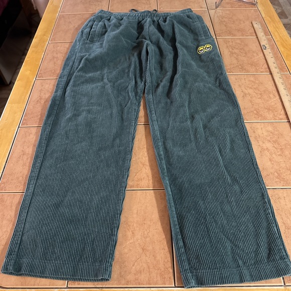 Krooked Eyes Other - Krooked Eyes Corduroy Skateboard Pant Green Men's Size Medium 34 x 29